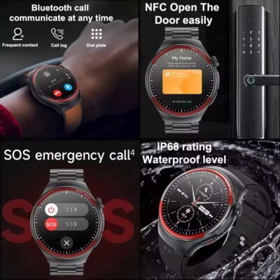 2025 New High-end Laser Detection Smart Watch Men ECG+PPG Precise Blood Pressure Heart Rate BT Call NFC For HUAWEI Health Watche - Image 5