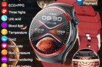 2025 New High-end Laser Detection Smart Watch Men ECG+PPG Precise Blood Pressure Heart Rate BT Call NFC For HUAWEI Health Watche