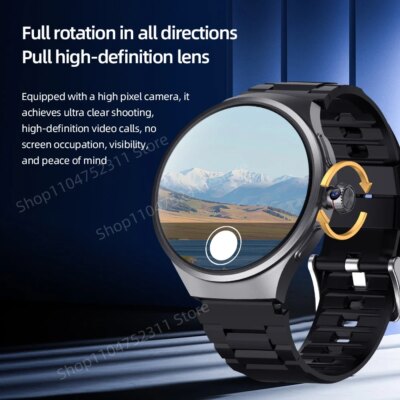 VP50 Smart Watch 1.75 inch Amoled 490*490 HD Screen 800W Camera GPS WIFI Compass NFC 256GB Storage Android Smartwatch Sim Card - Image 5