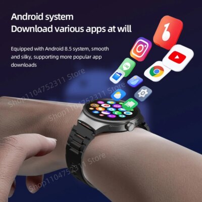 VP50 Smart Watch 1.75 inch Amoled 490*490 HD Screen 800W Camera GPS WIFI Compass NFC 256GB Storage Android Smartwatch Sim Card - Image 2