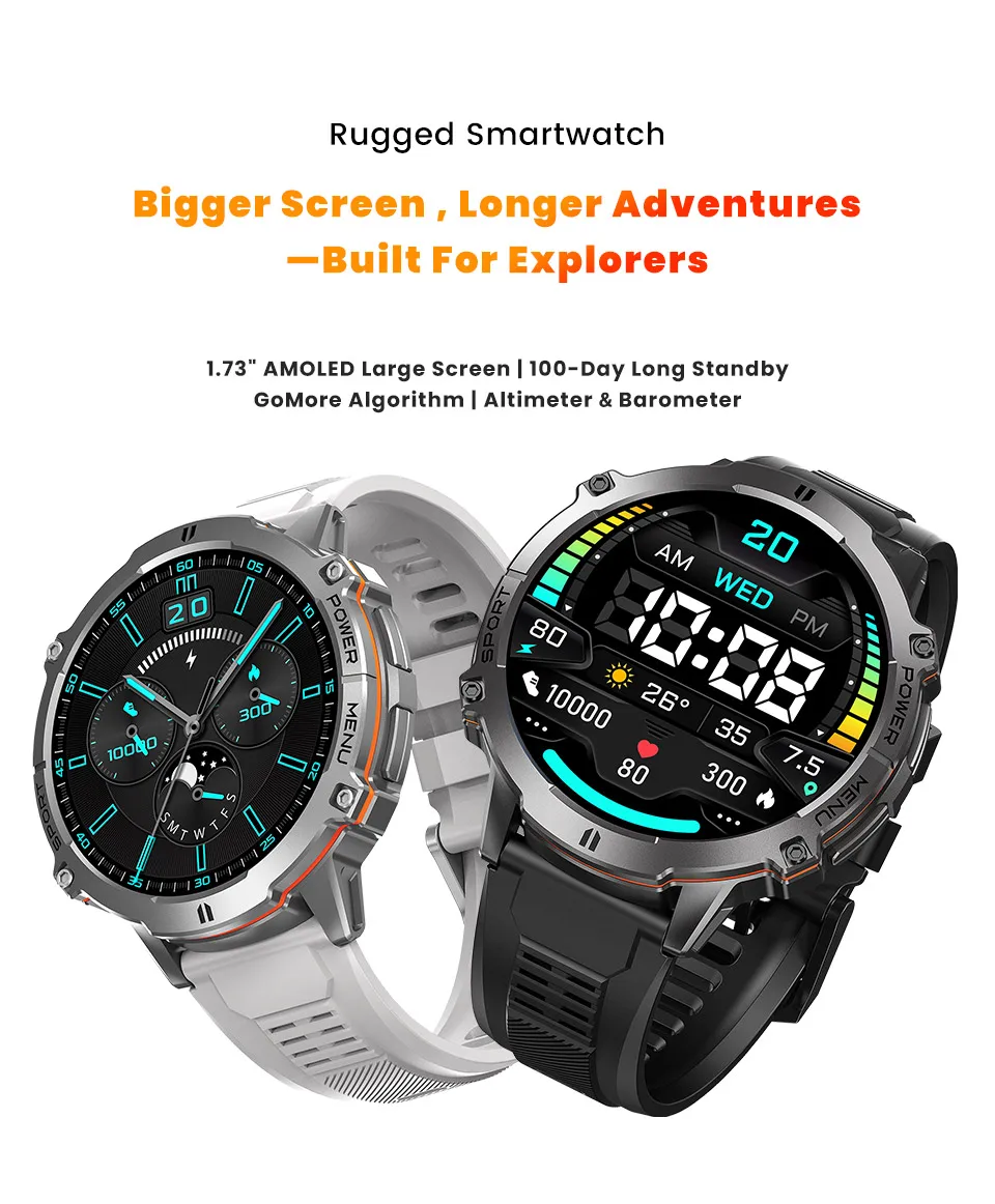 2025 NEW For HUAWEI Outdoor Military Men Smart Watch 1000mAh Large Battery Compass Altimeter BT Call IP69K 5ATM Waterproof Watch