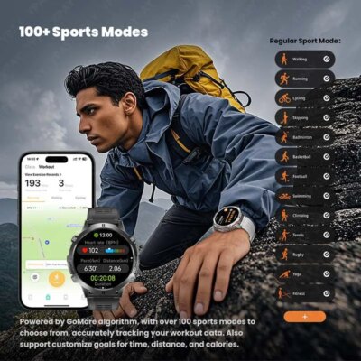 2025 NEW For HUAWEI Outdoor Military Men Smart Watch 1000mAh Large Battery Compass Altimeter BT Call IP69K 5ATM Waterproof Watch - Image 6