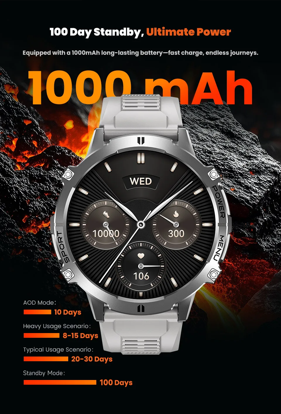 2025 NEW For HUAWEI Outdoor Military Men Smart Watch 1000mAh Large Battery Compass Altimeter BT Call IP69K 5ATM Waterproof Watch