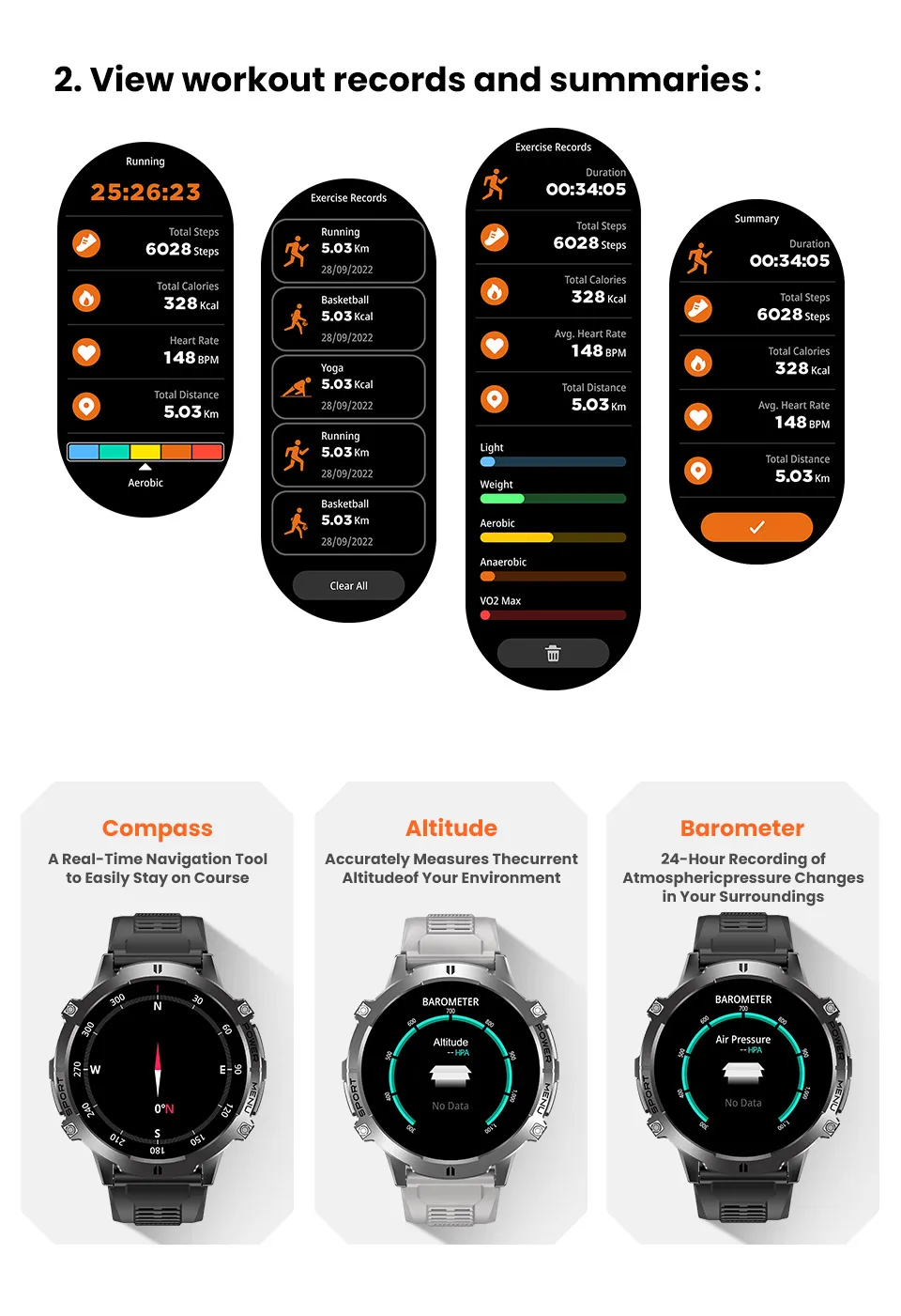 2025 NEW For HUAWEI Outdoor Military Men Smart Watch 1000mAh Large Battery Compass Altimeter BT Call IP69K 5ATM Waterproof Watch