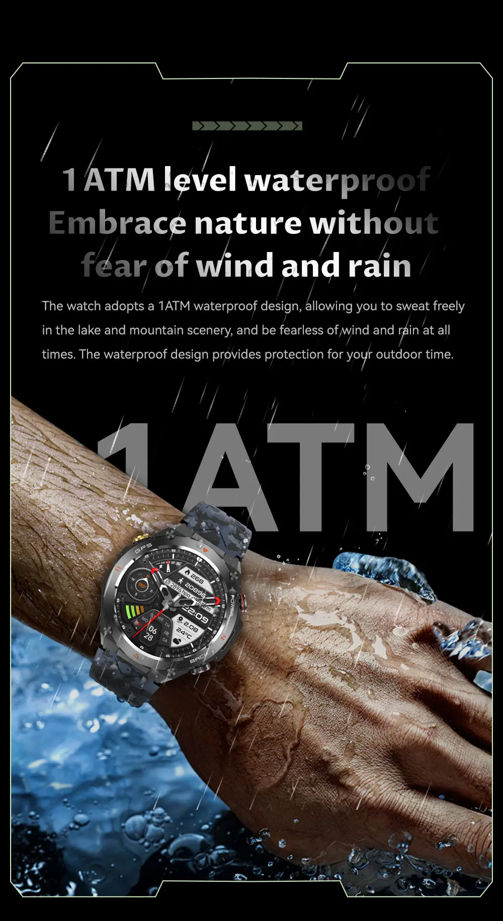 2025 New For XIAOMI Outdoor Sports GPS Smart Watch Men Waterproof Bluetooth call Heart rate Fitness Smartwatch Woman 650mAh BTA