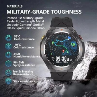 2025 New For XIAOMI Outdoor Sports GPS Smart Watch Men Waterproof Bluetooth call Heart rate Fitness Smartwatch Woman 650mAh BTA - Image 5