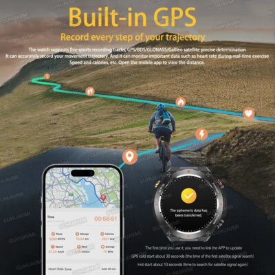 2025 New For XIAOMI Outdoor Sports GPS Smart Watch Men Waterproof Bluetooth call Heart rate Fitness Smartwatch Woman 650mAh BTA - Image 3