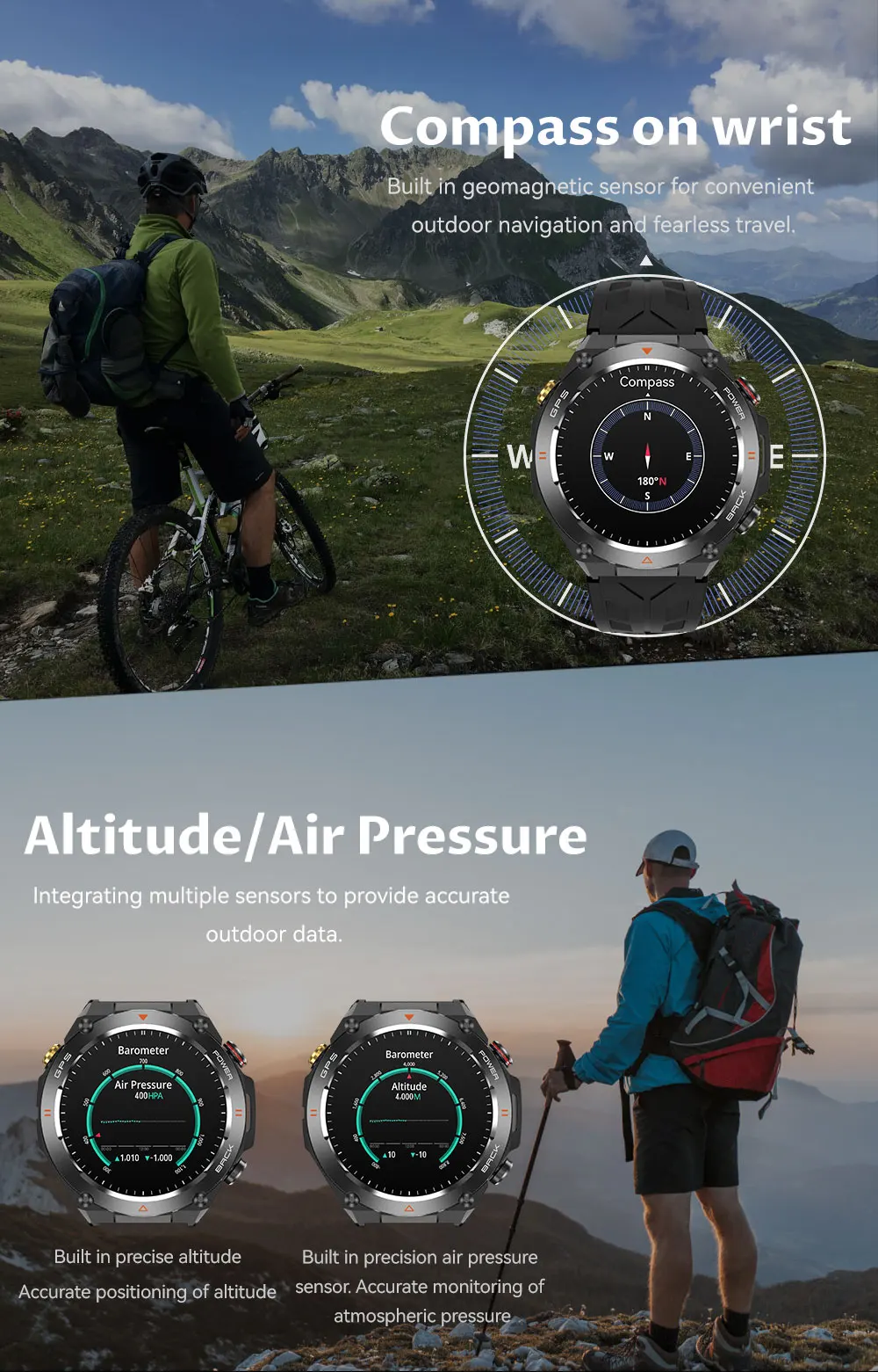 2025 New For XIAOMI Outdoor Sports GPS Smart Watch Men Waterproof Bluetooth call Heart rate Fitness Smartwatch Woman 650mAh BTA