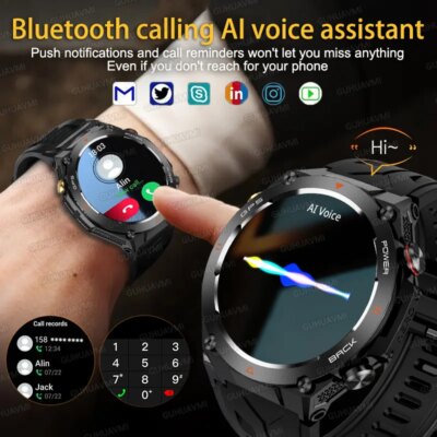 2025 New For XIAOMI Outdoor Sports GPS Smart Watch Men Waterproof Bluetooth call Heart rate Fitness Smartwatch Woman 650mAh BTA - Image 4