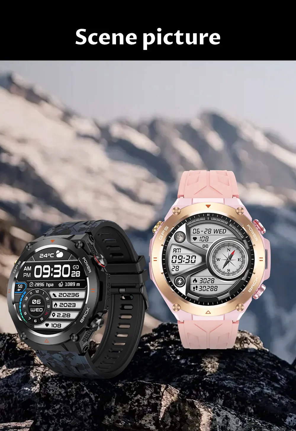 2025 New For XIAOMI Outdoor Sports GPS Smart Watch Men Waterproof Bluetooth call Heart rate Fitness Smartwatch Woman 650mAh BTA