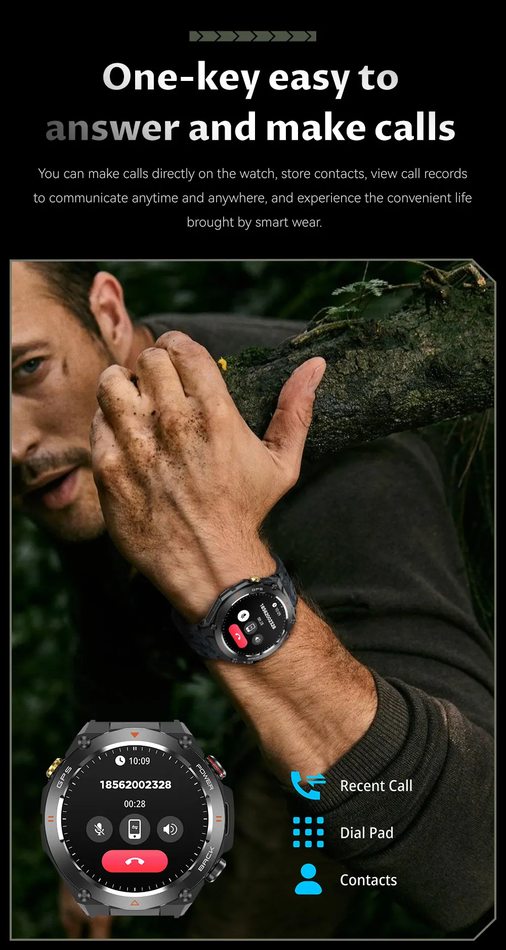 2025 New For XIAOMI Outdoor Sports GPS Smart Watch Men Waterproof Bluetooth call Heart rate Fitness Smartwatch Woman 650mAh BTA
