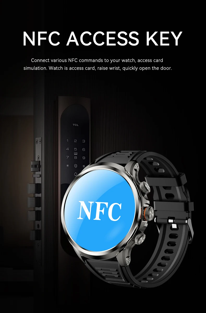 GoldenSpike H18 Pro Smartwatch Men Women GPS WIFI 5G Smart Watch Rotary Camera NFC App Download 256GB Storage Rom Amoled Screen