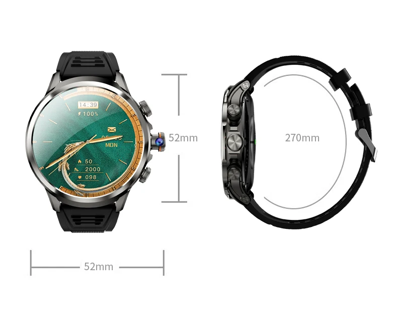 GoldenSpike H18 Pro Smartwatch Men Women GPS WIFI 5G Smart Watch Rotary Camera NFC App Download 256GB Storage Rom Amoled Screen