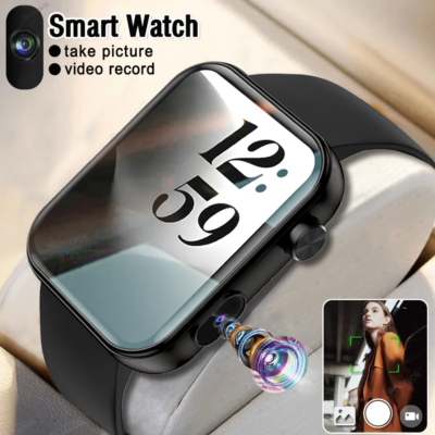 New Smart Watch Women Men Camera Take Photo Record Video Heart rate Sports Fitness Waterproof Bluetooth Call For Android iOS