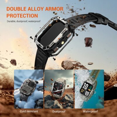 Blackview 2025 New  Waterproof Rugged Smart Watch W70 Pro 900mAh Rugged Smart Watch for Outdoor With Emergency Lighting, Compass - Image 3