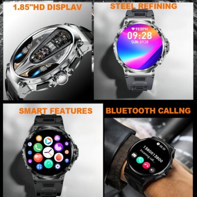 For Huawei Xiaomi GPS Track Smart Watch Men 1.85-Inch Ultra HD AMOLED Screen 710 Mah Battery Bluetooth Call SmartWatch 2025 New - Image 3