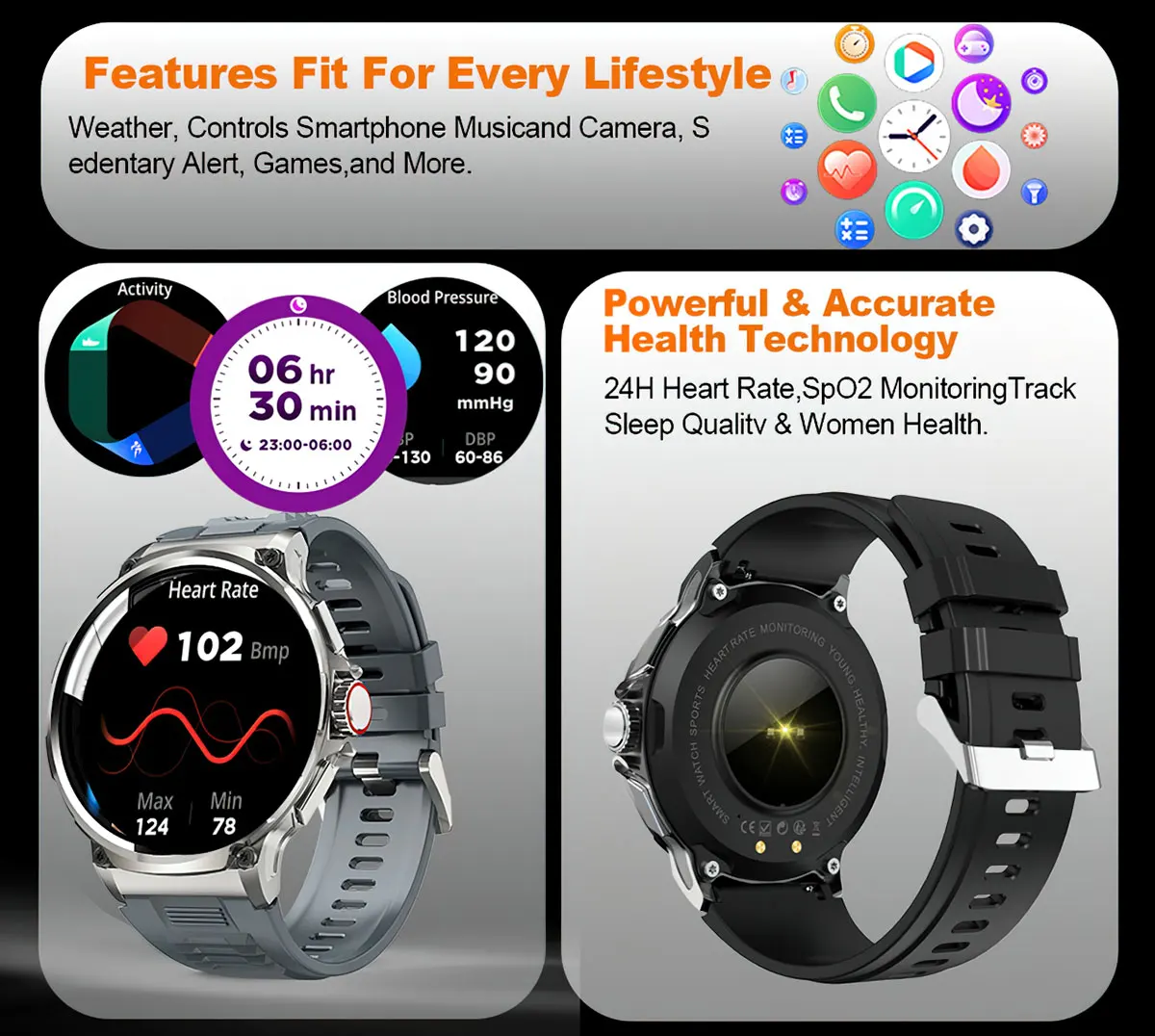 For Huawei Xiaomi GPS Track Smart Watch Men 1.85-Inch Ultra HD AMOLED Screen 710 Mah Battery Bluetooth Call SmartWatch 2025 New