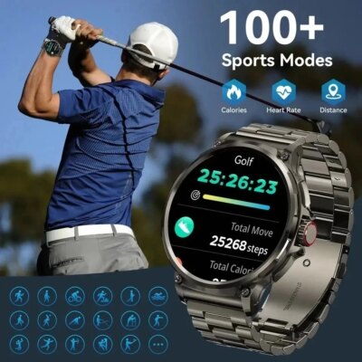 For Huawei Xiaomi GPS Track Smart Watch Men 1.85-Inch Ultra HD AMOLED Screen 710 Mah Battery Bluetooth Call SmartWatch 2025 New - Image 4