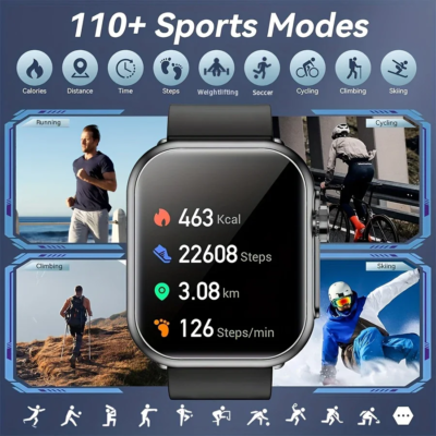Watch Ultra K62 Men Women 1000mAh AMOLED Heart Rate 100+Sport HD Bluetooth Call GPS Track Waterproof Smart Watch For IOS Android - Image 5