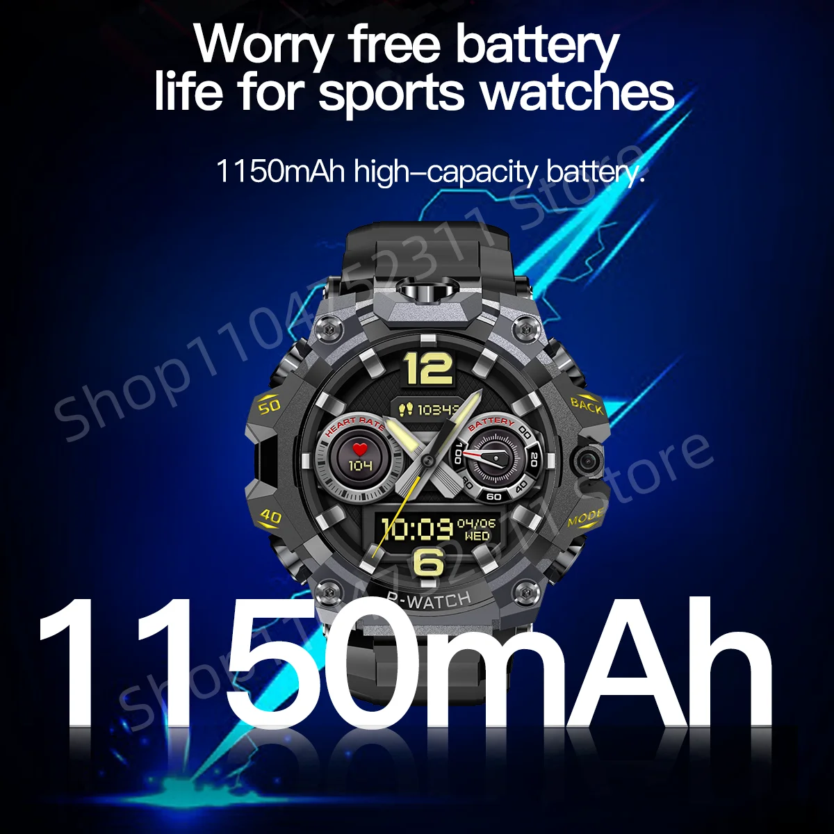 P-Watch 5g Full Netcom Smartwatch 1.5 inch Amoled HD Screen inset 4g/5g Sim Card GPS WIFI IP68 Waterproof Swimming Smart Watch