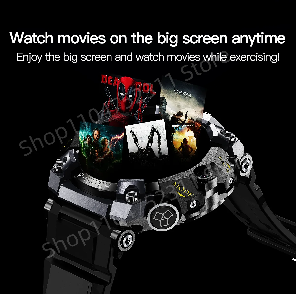 P-Watch 5g Full Netcom Smartwatch 1.5 inch Amoled HD Screen inset 4g/5g Sim Card GPS WIFI IP68 Waterproof Swimming Smart Watch