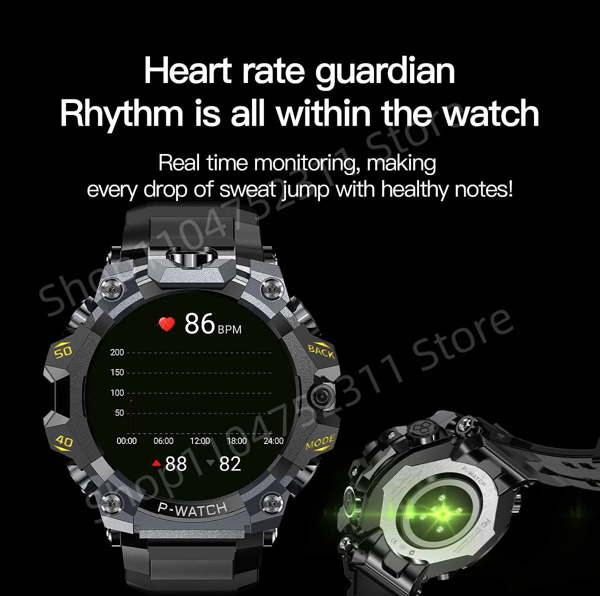 P-Watch 5g Full Netcom Smartwatch 1.5 inch Amoled HD Screen inset 4g/5g Sim Card GPS WIFI IP68 Waterproof Swimming Smart Watch