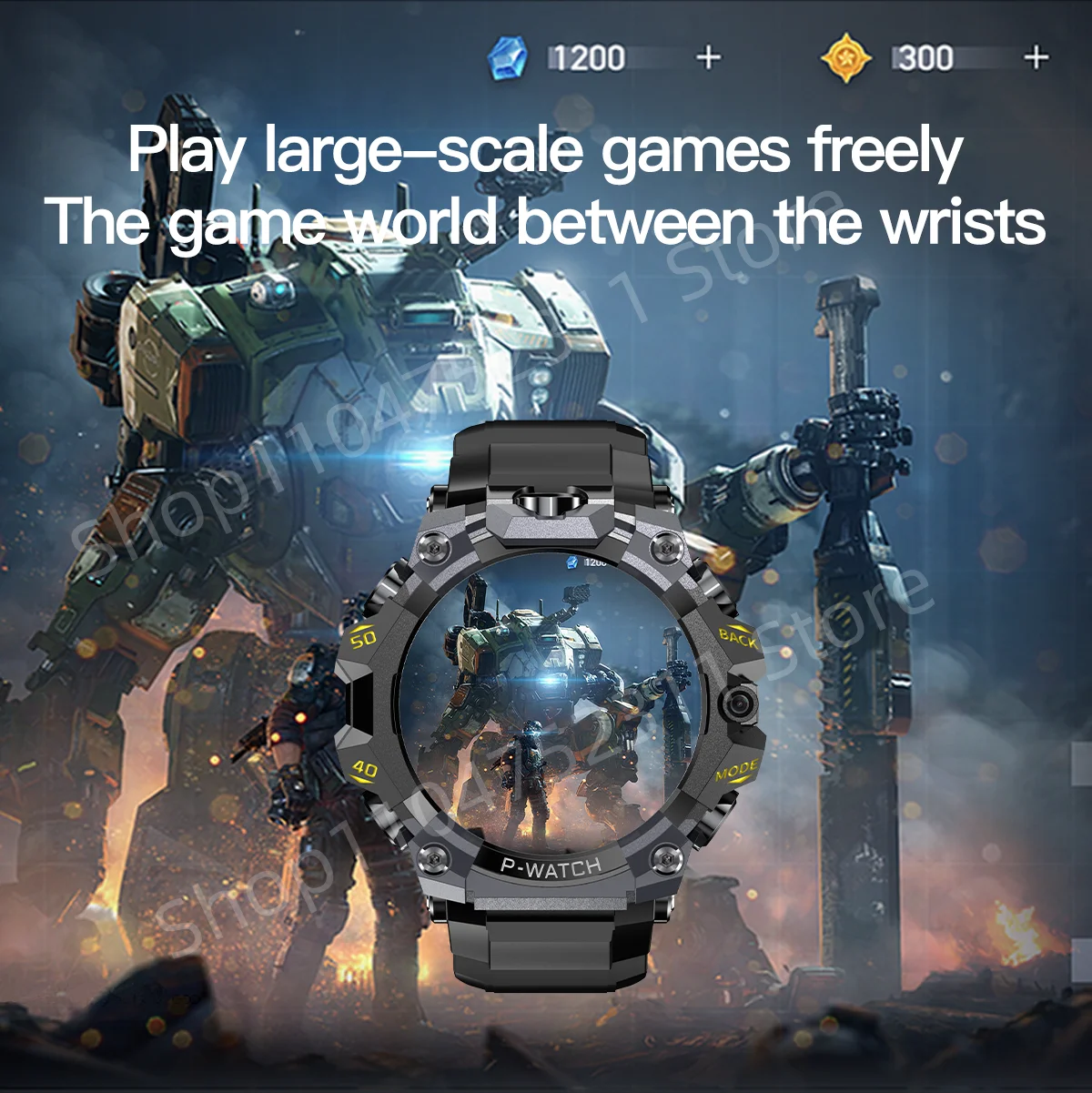 P-Watch 5g Full Netcom Smartwatch 1.5 inch Amoled HD Screen inset 4g/5g Sim Card GPS WIFI IP68 Waterproof Swimming Smart Watch