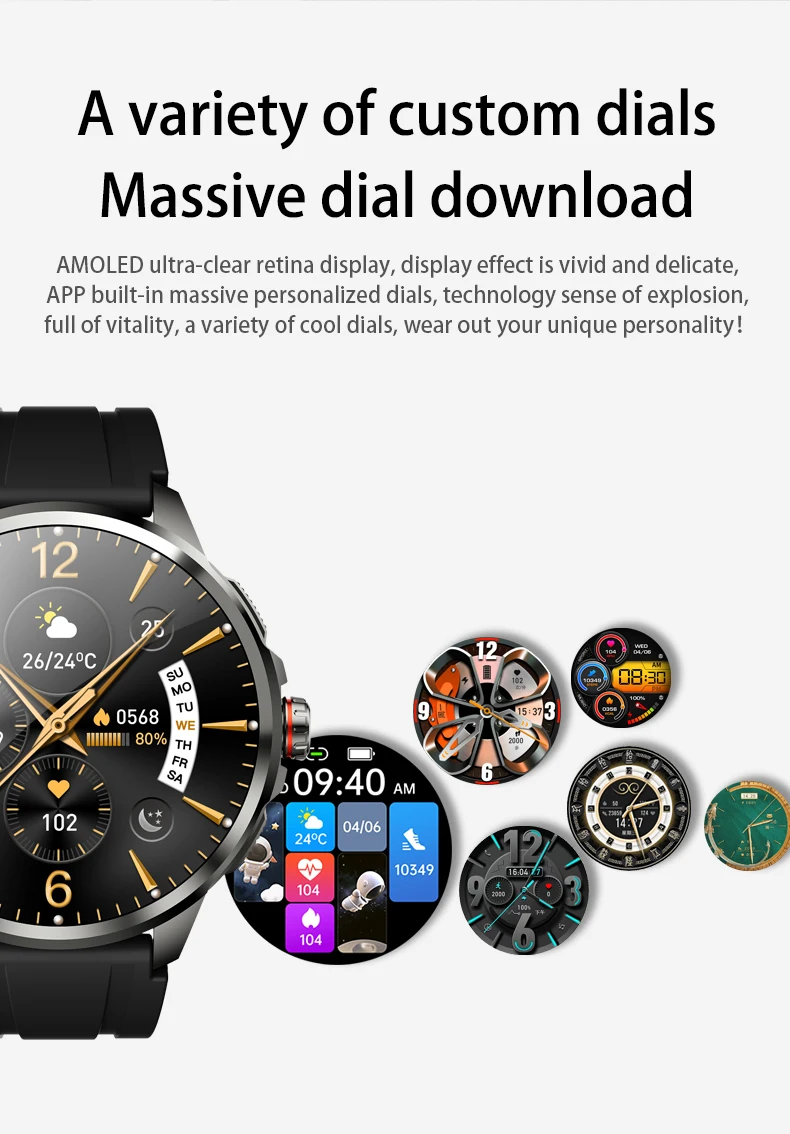 Goldenspike H99 Smartwatch Men Women Smart Watch With 1.95inch Amoled Screen 190° Rotary Camera GPS WIFI 4G/5G SIM Card Slot