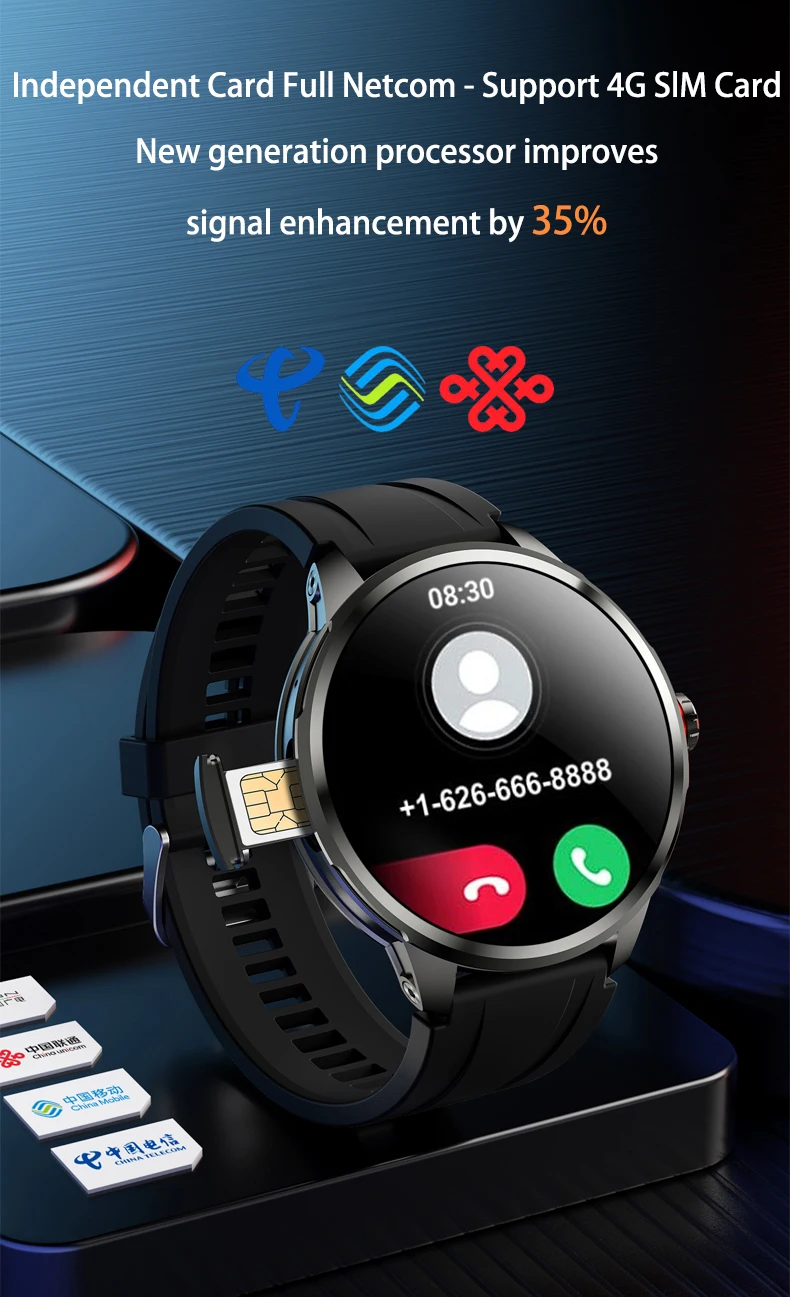 Goldenspike H99 Smartwatch Men Women Smart Watch With 1.95inch Amoled Screen 190° Rotary Camera GPS WIFI 4G/5G SIM Card Slot