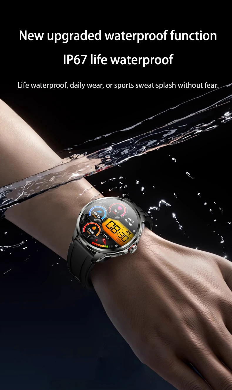 Goldenspike H99 Smartwatch Men Women Smart Watch With 1.95inch Amoled Screen 190° Rotary Camera GPS WIFI 4G/5G SIM Card Slot