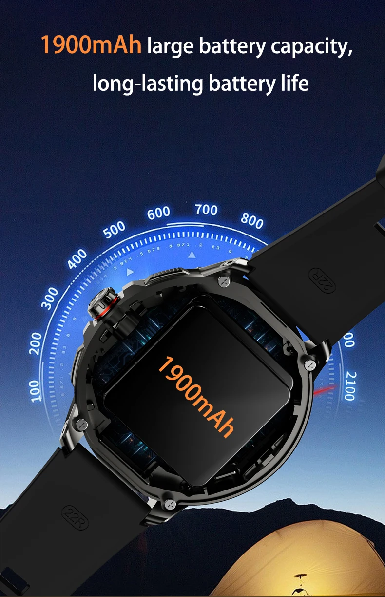 Goldenspike H99 Smartwatch Men Women Smart Watch With 1.95inch Amoled Screen 190° Rotary Camera GPS WIFI 4G/5G SIM Card Slot