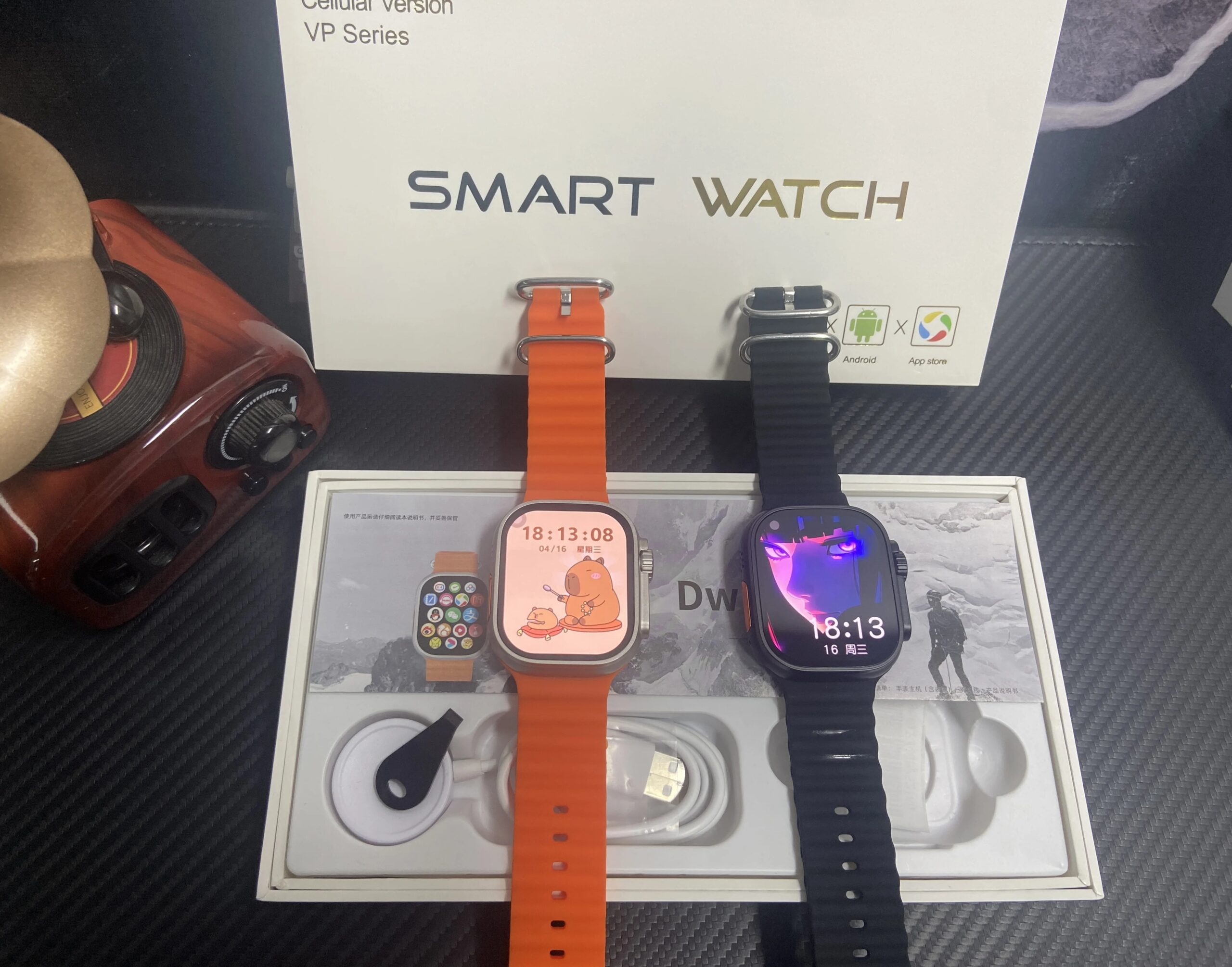 DW100pro Smartwatch S10 Ultra Fingerprint Unlock 4G SIM Card AMOLED GPS WIFI 180° Rotating Camera Google Play Android Smartwatch