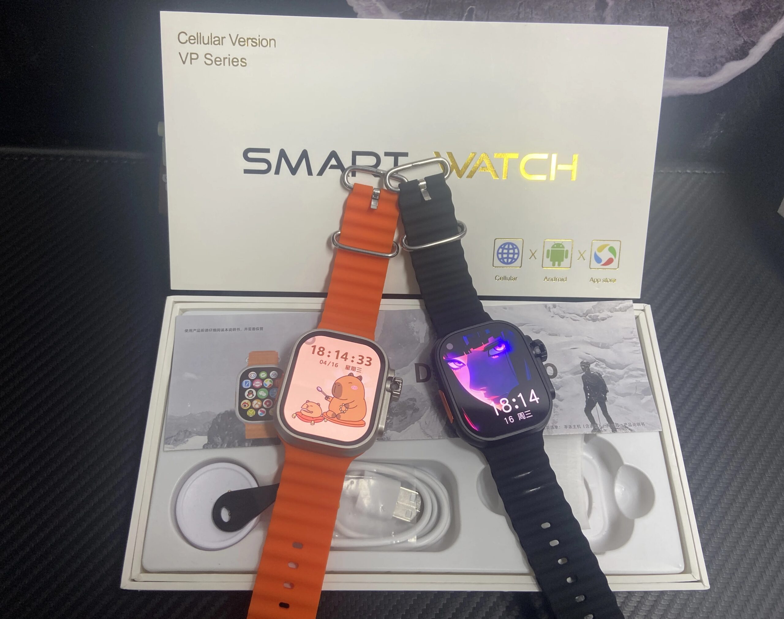DW100pro Smartwatch S10 Ultra Fingerprint Unlock 4G SIM Card AMOLED GPS WIFI 180° Rotating Camera Google Play Android Smartwatch