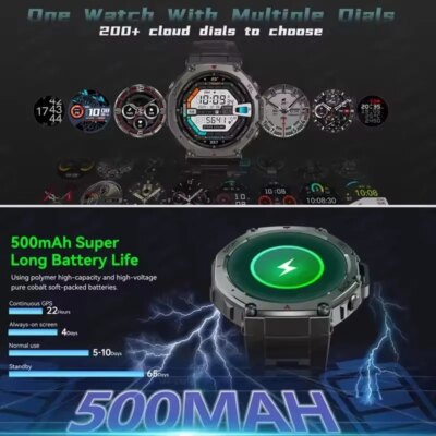 T-Rex 3 Ultra GPS Smart Watch 5 ATM Waterproof Built-in Dual-band GNSS Compass Military Sport Smartwatch Men 2025 New For Xiaomi - Image 6