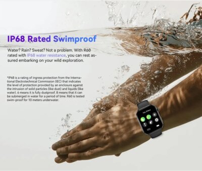Blackview Smartwatch R60 Watch 1.96'' AMOLED Display 800mAh Bluetooth Phone Calls Health and Fitness Tracking - Image 6