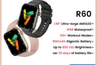 Blackview Smartwatch R60 Watch 1.96'' AMOLED Display 800mAh Bluetooth Phone Calls Health and Fitness Tracking