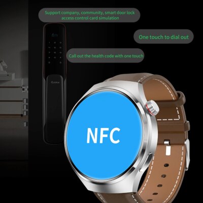 GT4 Pro Health Smart Watch Men 360*360 AMOLED Screen NFC GPS Tracker Compass BT call Blood oxygen IP68 Sport Smartwatch 2025New - Image 2