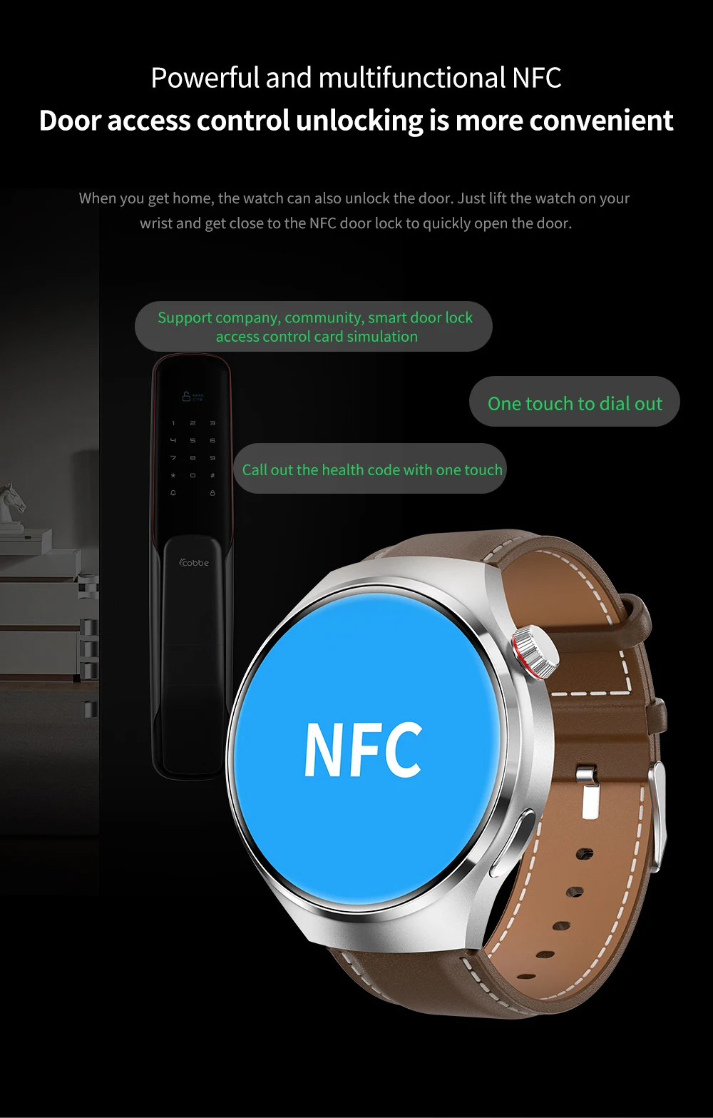 GT4 Pro Health Smart Watch Men 360*360 AMOLED Screen NFC GPS Tracker Compass BT call Blood oxygen IP68 Sport Smartwatch 2025New