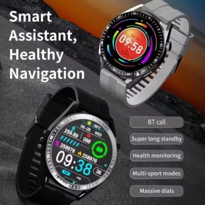 New GPS Smart Watch GT for Men Women AMOLED 360*360 HD Screen Heart Rate DIY Face Bluetooth Call Waterproof SmartWatch NFC  2024 - Image 3