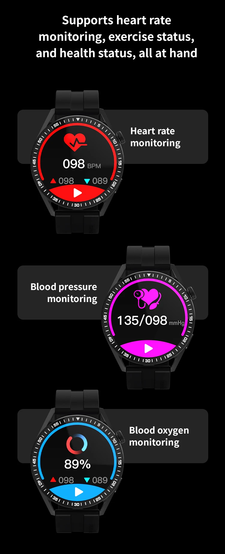 New GPS Smart Watch GT for Men Women AMOLED 360*360 HD Screen Heart Rate DIY Face Bluetooth Call Waterproof SmartWatch NFC  2024