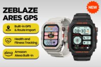 New Zeblaze Ares GPS Smart Watch Built-in Alexa & GPS Make/Answer Phone Calls Smartwatch Heart Rate Spo2 Fitness Tracking Watch