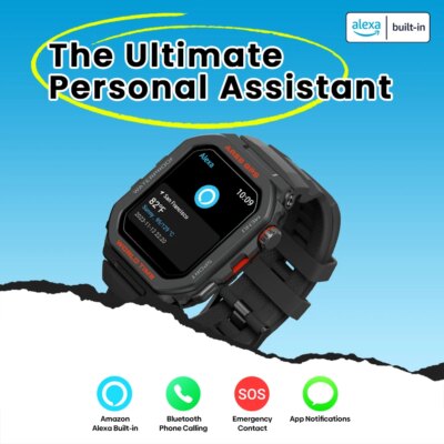 New Zeblaze Ares GPS Smart Watch Built-in Alexa & GPS Make/Answer Phone Calls Smartwatch Heart Rate Spo2 Fitness Tracking Watch - Image 6