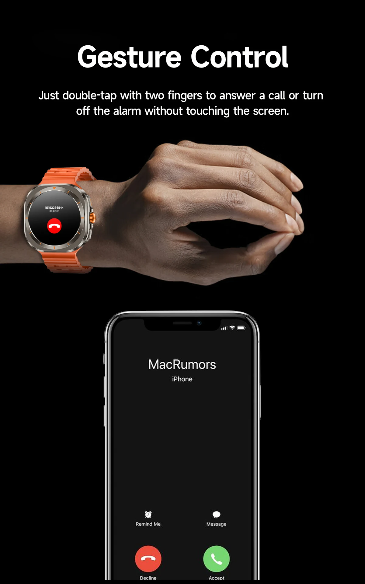 Xiaomi Smart Watch Ultra Smart Bracelet Men GPS Trackr NFC HD Sapphire Screen Bluetooth Call IP68 Outdoor Watch New Upgraded