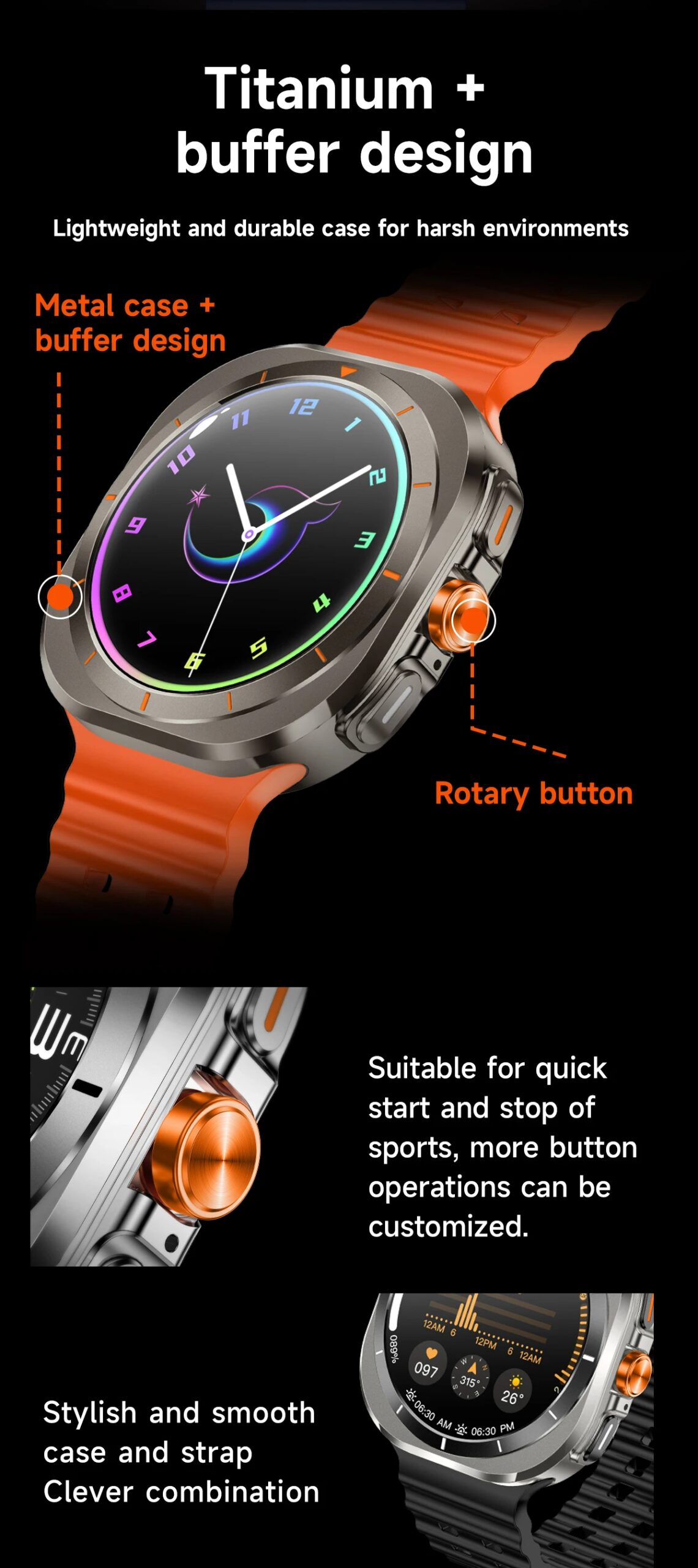 Xiaomi Smart Watch Ultra Smart Bracelet Men GPS Trackr NFC HD Sapphire Screen Bluetooth Call IP68 Outdoor Watch New Upgraded