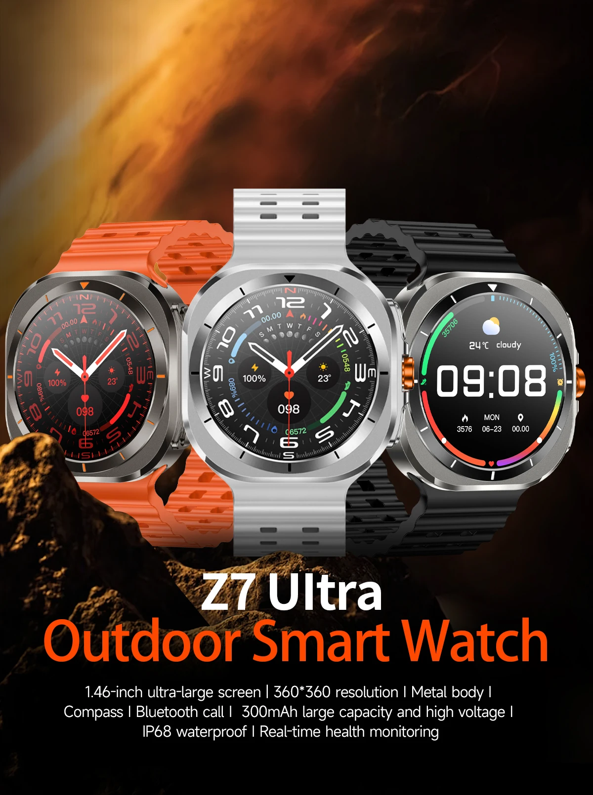 Xiaomi Smart Watch Ultra Smart Bracelet Men GPS Trackr NFC HD Sapphire Screen Bluetooth Call IP68 Outdoor Watch New Upgraded