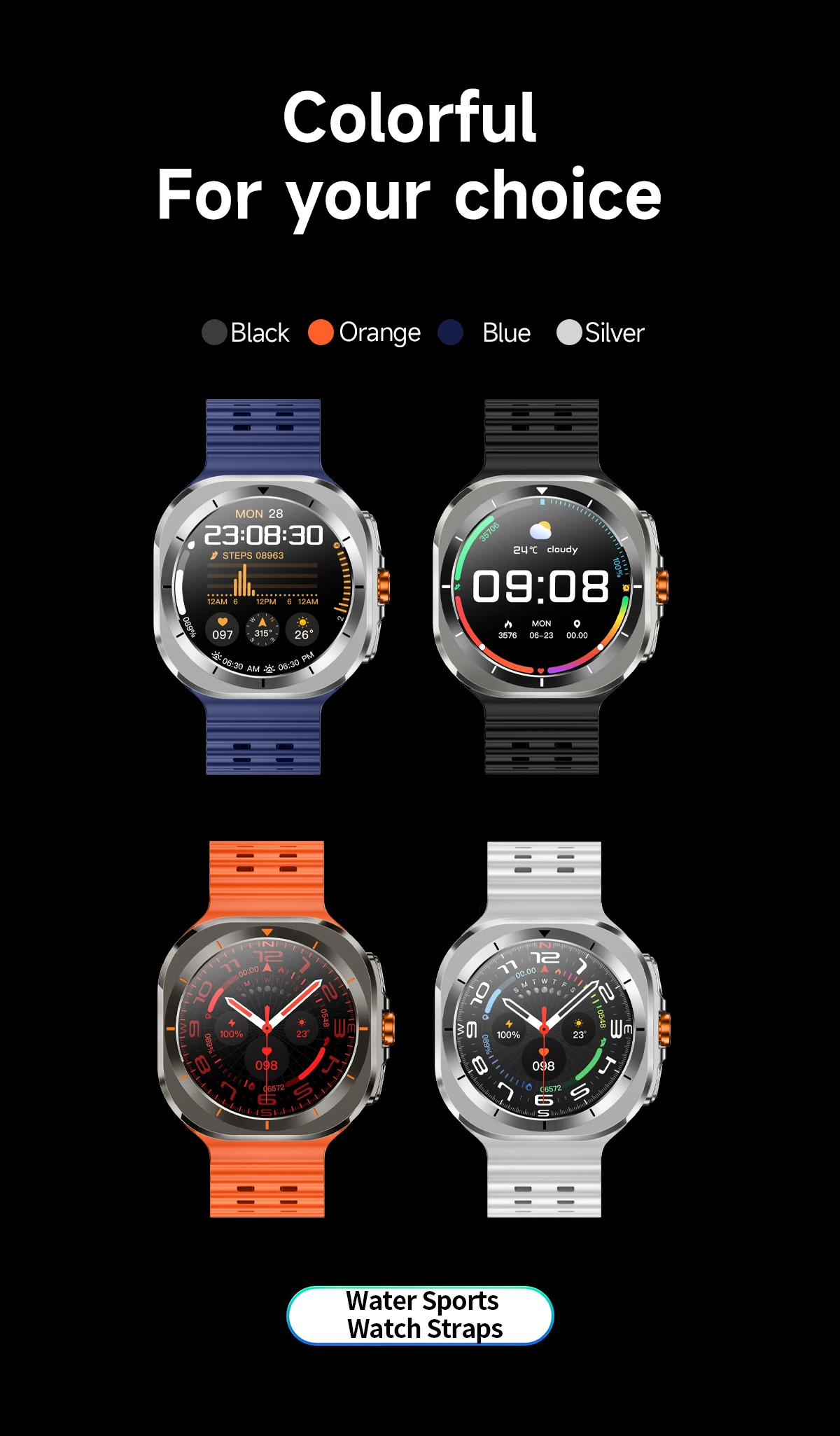 Xiaomi Smart Watch Ultra Smart Bracelet Men GPS Trackr NFC HD Sapphire Screen Bluetooth Call IP68 Outdoor Watch New Upgraded