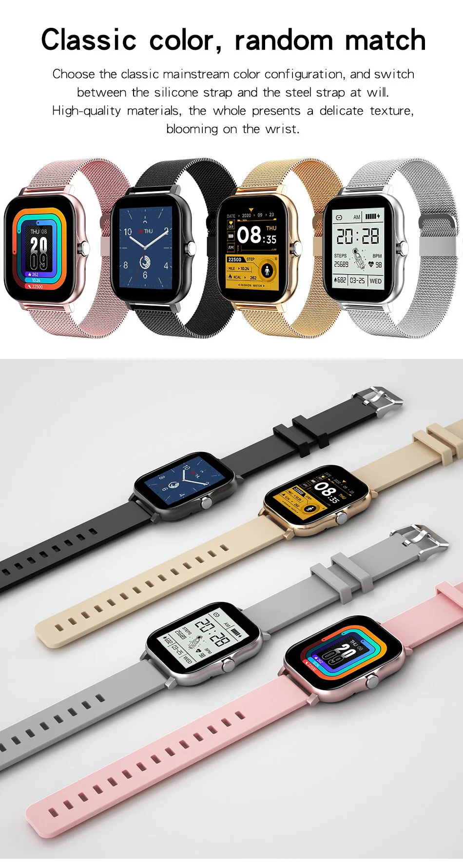 2024 Smart Watch Android Phone 1.44'' Inch Color Screen Bluetooth Call Blood Oxygen/Pressure Monitoring Smart Watch Women Men 2024 Smart Watch Android Phone 1.44'' Inch Color Screen Bluetooth Call Blood Oxygen/Pressure Monitoring Smart Watch Women Men