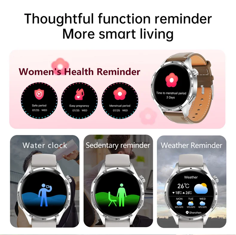 GT5 PRO Smart Watch Men Watch 5 Pro AMOLED HD Screen Bluetooth Call GPS Trajectory NFC Heart Rate Compass SmartWatches 2025 New