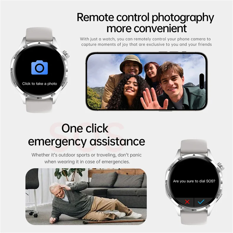 GT5 PRO Smart Watch Men Watch 5 Pro AMOLED HD Screen Bluetooth Call GPS Trajectory NFC Heart Rate Compass SmartWatches 2025 New