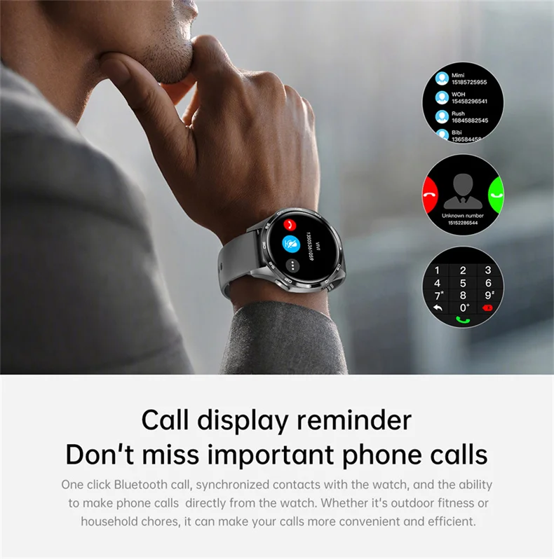 GT5 PRO Smart Watch Men Watch 5 Pro AMOLED HD Screen Bluetooth Call GPS Trajectory NFC Heart Rate Compass SmartWatches 2025 New
